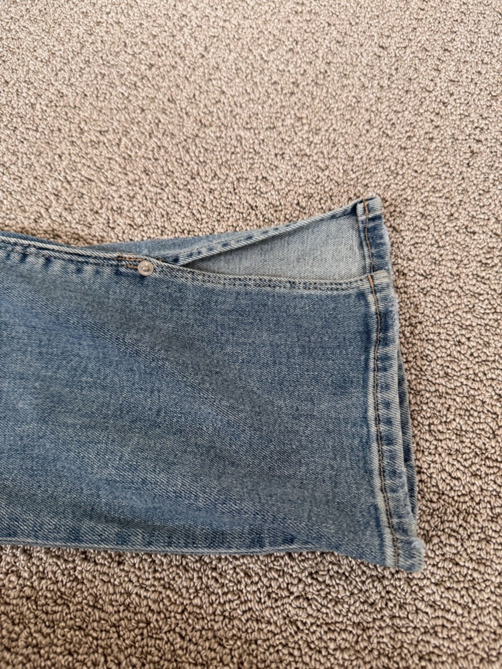 NWT Hudson ‘Nico’ Mid Rise Straight Light Blue Jeans with Front Slits Sz 27 - Picture 7 of 7